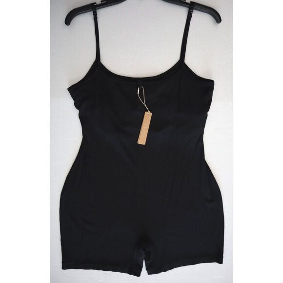 SKIMS OS-MDT-2695 Women's Sz XL Onyx Black Soft Lounge One-Piece Bodysuit - Picture 7 of 10